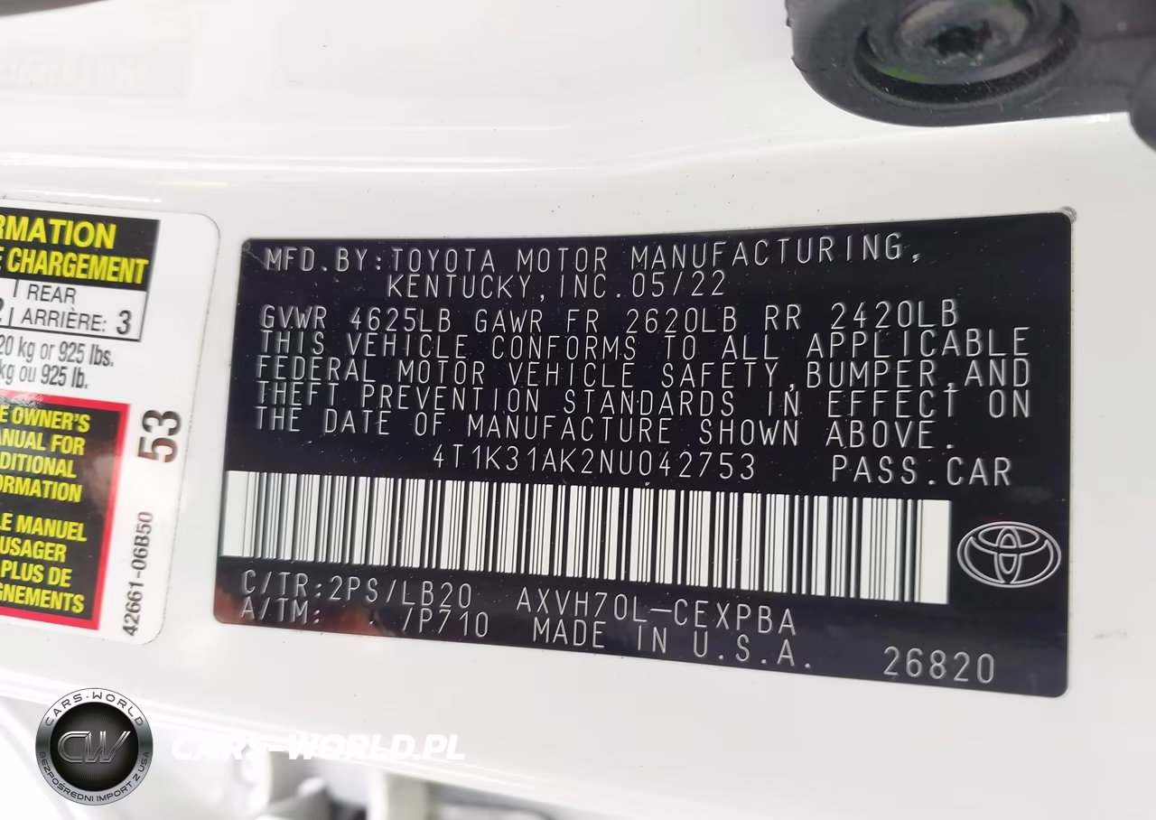 2022 Toyota Camry Xse Hybrid VIN:4T1K31AK2NU042753 - 9
