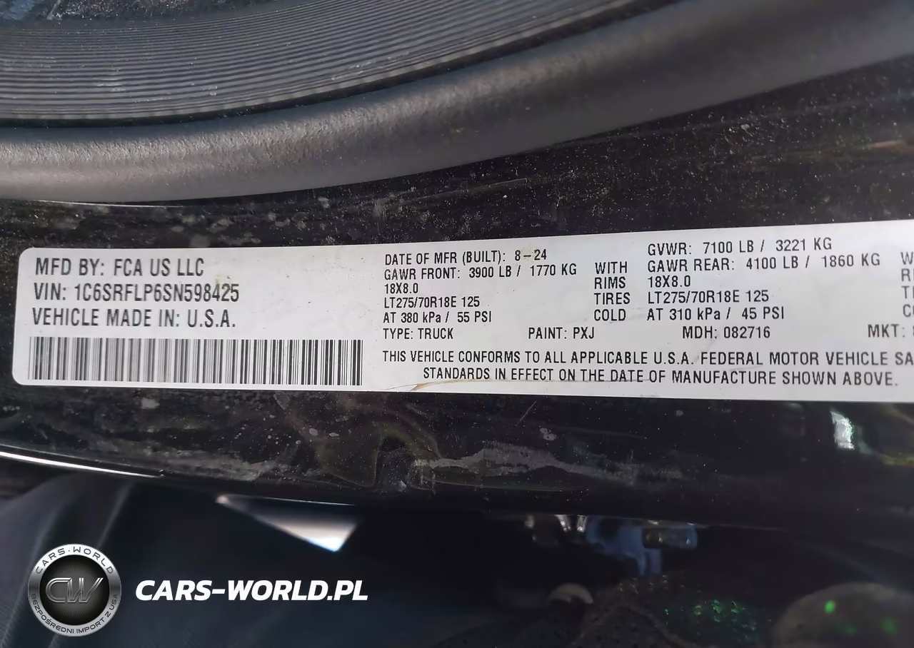 2025 Ram 1500 Rebel 4X4 5'7 Box VIN:1C6SRFLP6SN598425 - 9