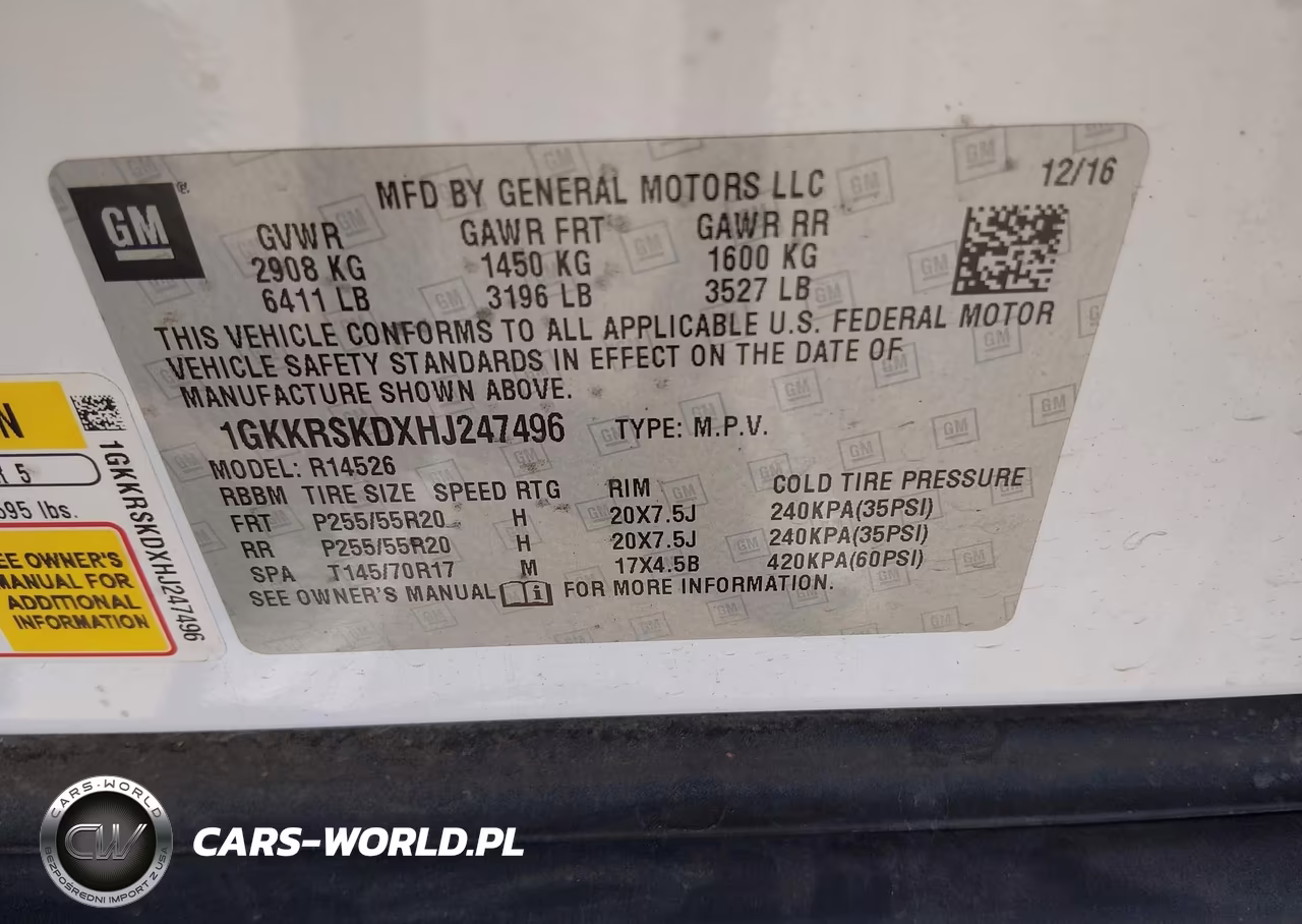 2017 GMC Acadia Limited VIN:1GKKRSKDXHJ247496 - 9