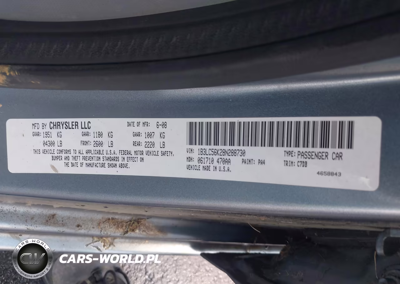 2008 Dodge Avenger Sxt VIN:1B3LC56K28N288730 - 9
