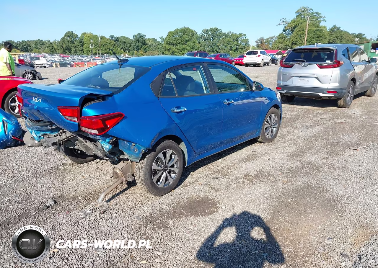 2022 Kia Rio S VIN:3KPA24AD7NE477062 - 4