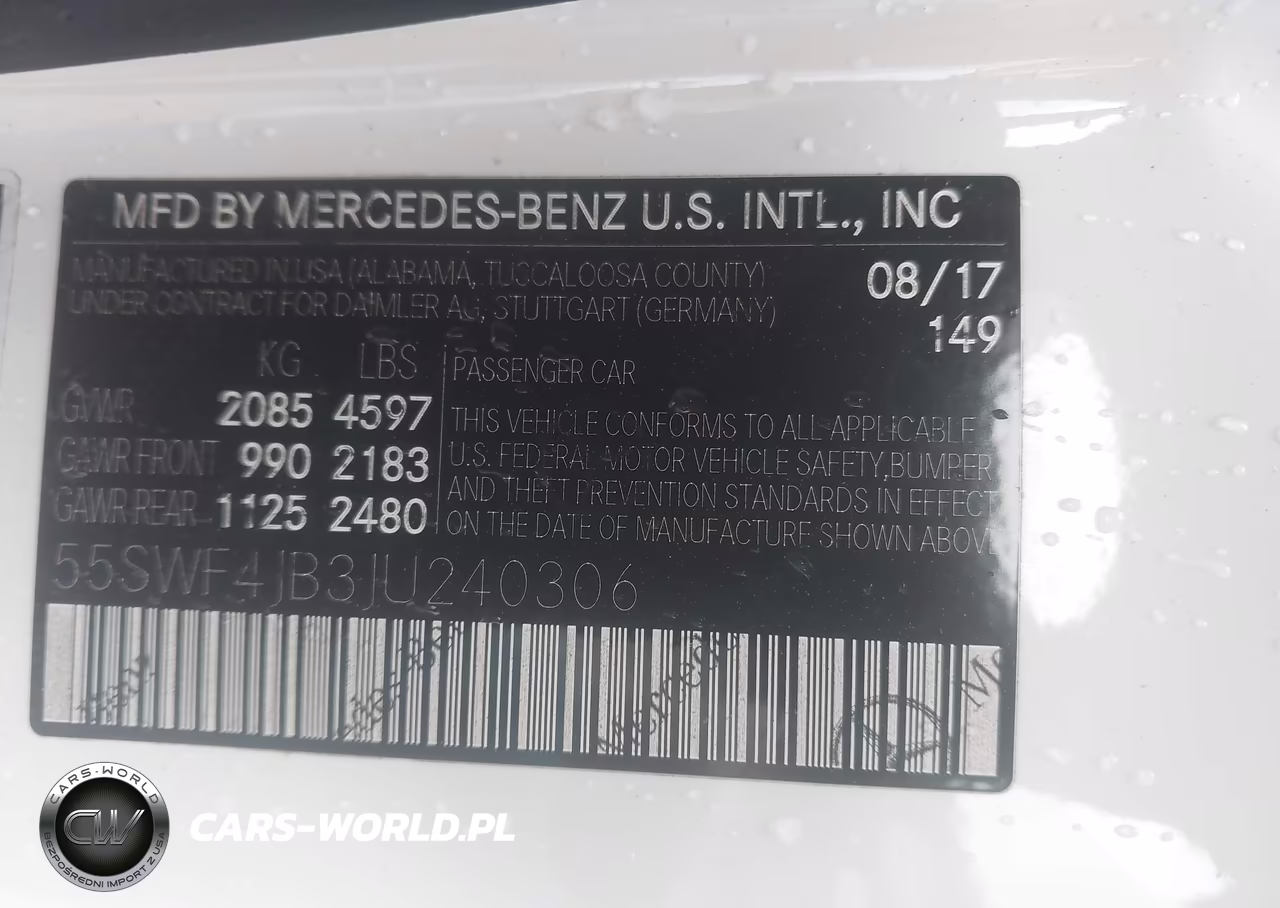 2018 Mercedes-Benz C 300 VIN:55SWF4JB3JU240306 - 9