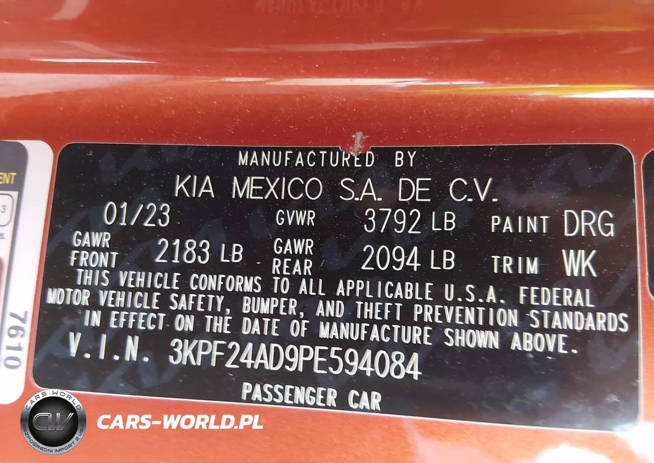 2023 Kia Forte Lxs VIN:3KPF24AD9PE594084 - 9