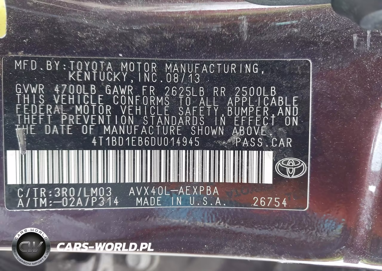 2013 Toyota Avalon Hybrid Limited VIN:4T1BD1EB6DU014945 - 9