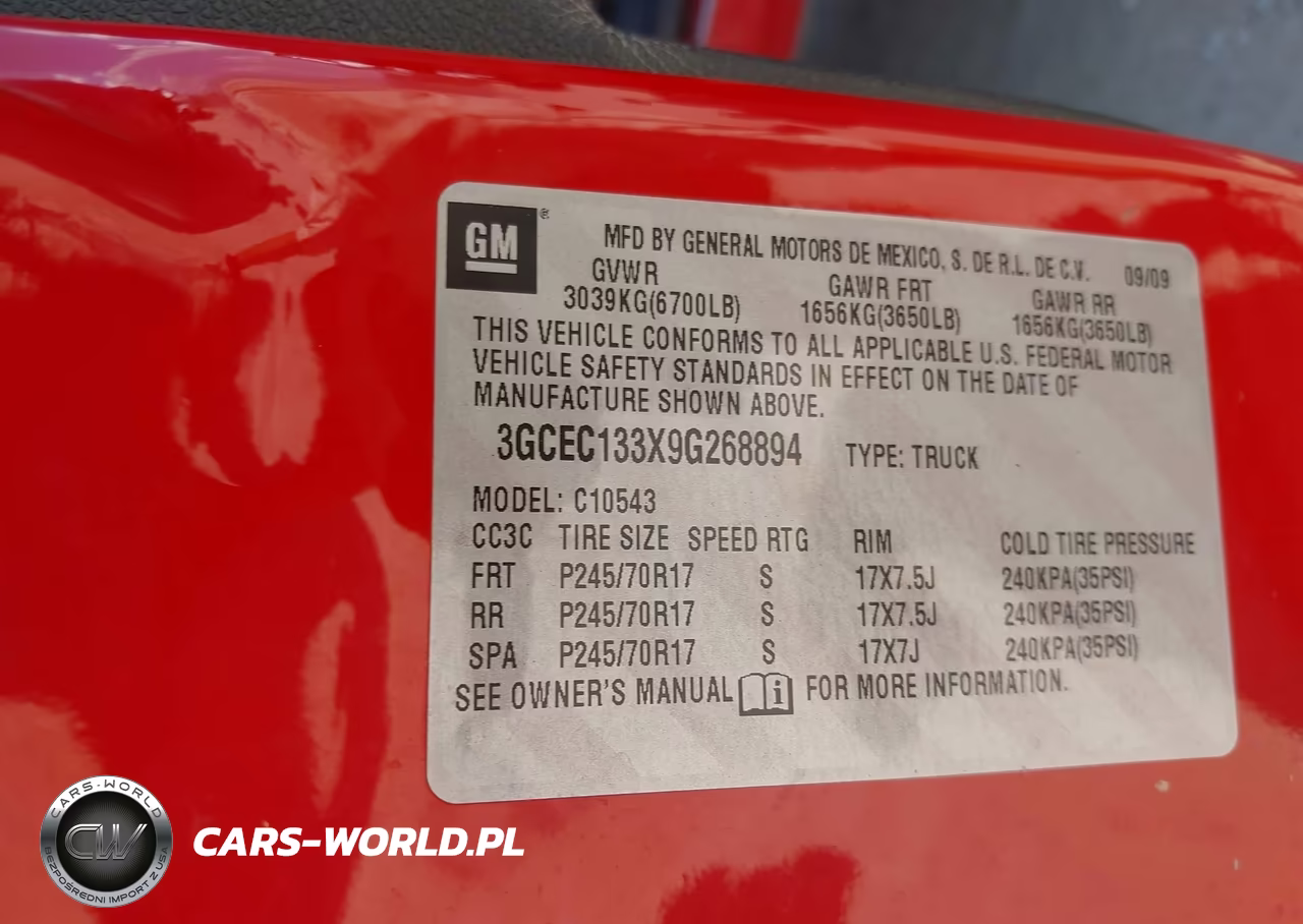 2009 Chevrolet Silverado 1500 Xtra Fuel Economy VIN:3GCEC133X9G268894 - 9