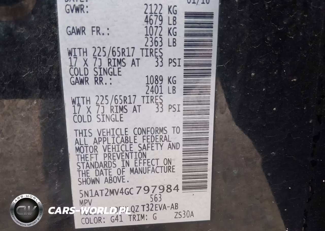 2016 Nissan Rogue Sv VIN:5N1AT2MV4GC797984 - 9