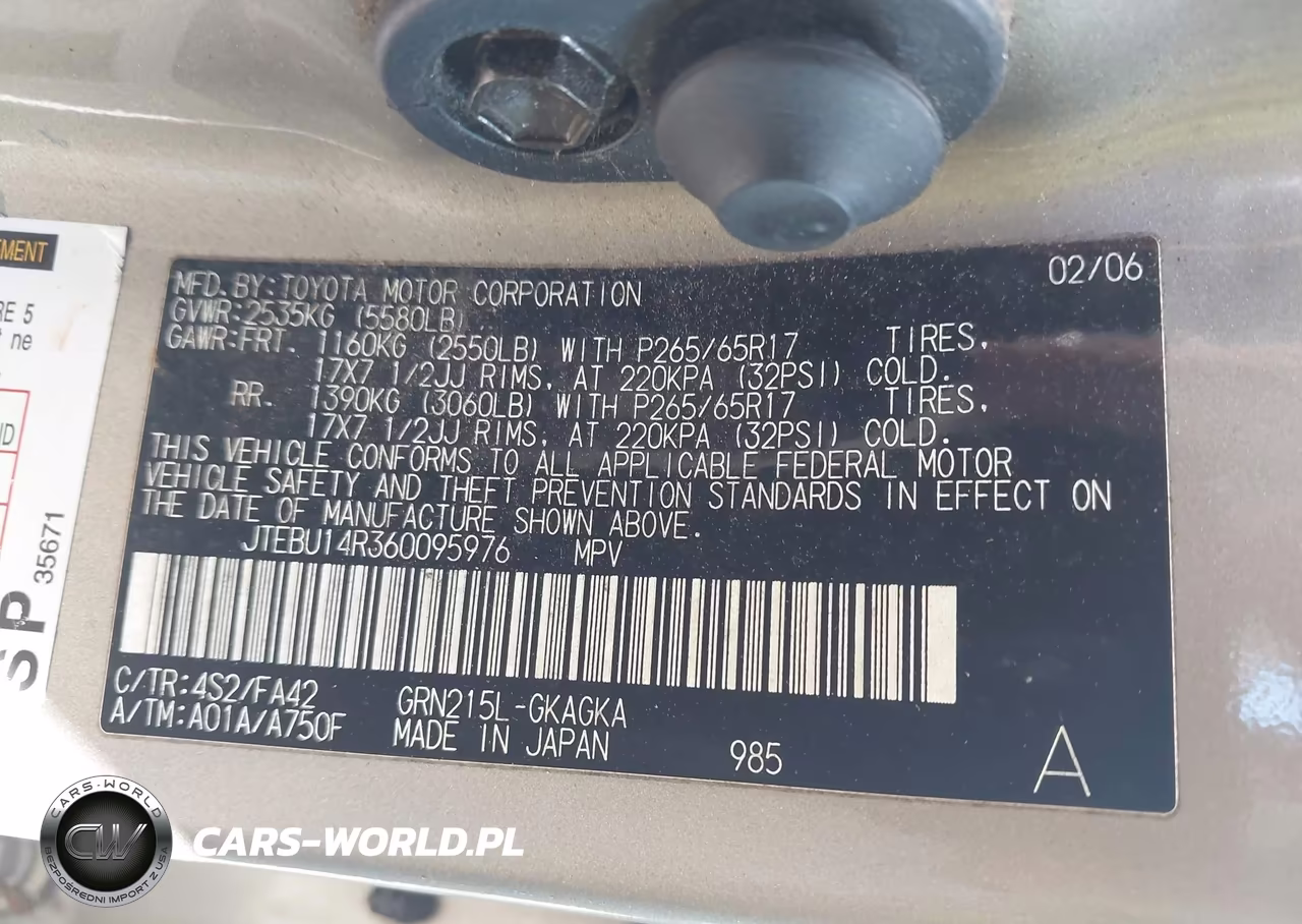 2006 Toyota 4Runner Sr5 V6 VIN:JTEBU14R360095976 - 9