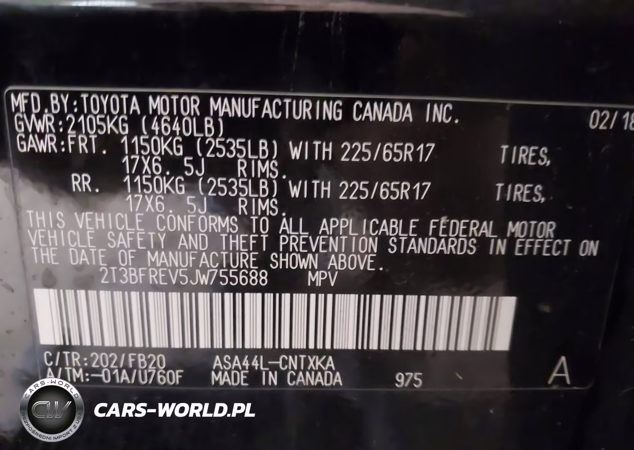 2018 Toyota Rav4 Le VIN:2T3BFREV5JW755688 - 9