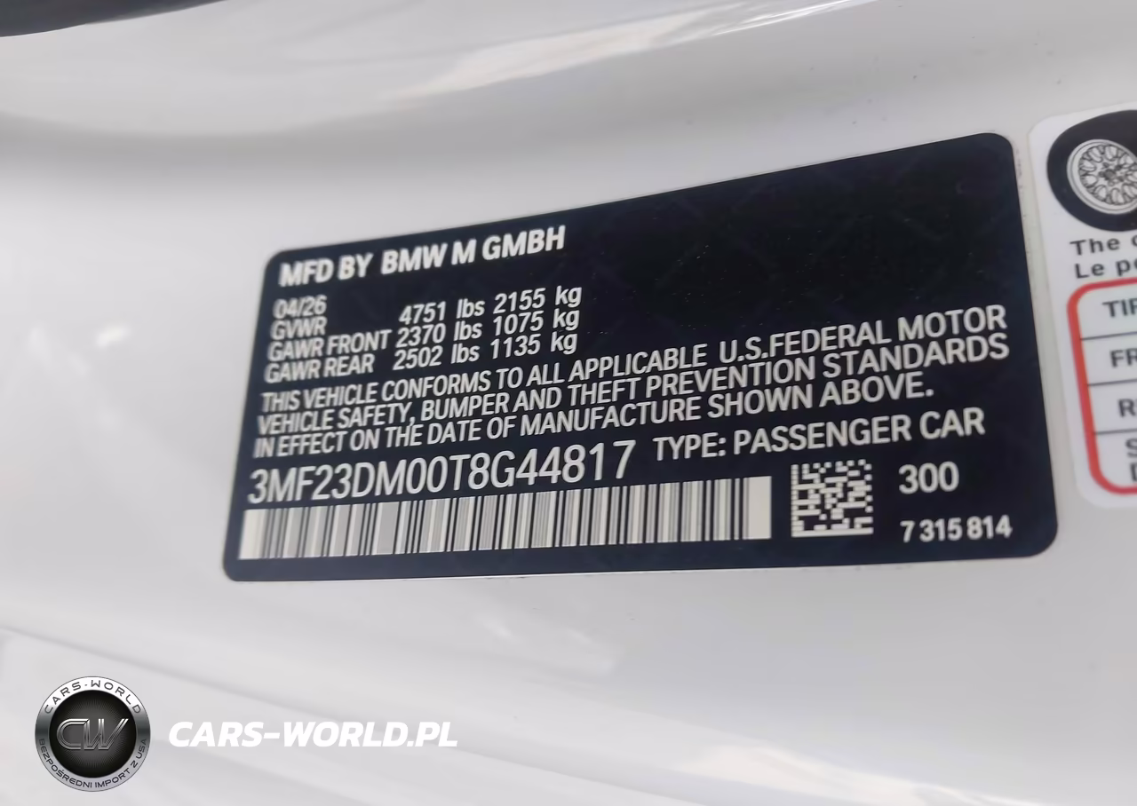2026 BMW M2 VIN:3MF23DM00T8G44817 - 9