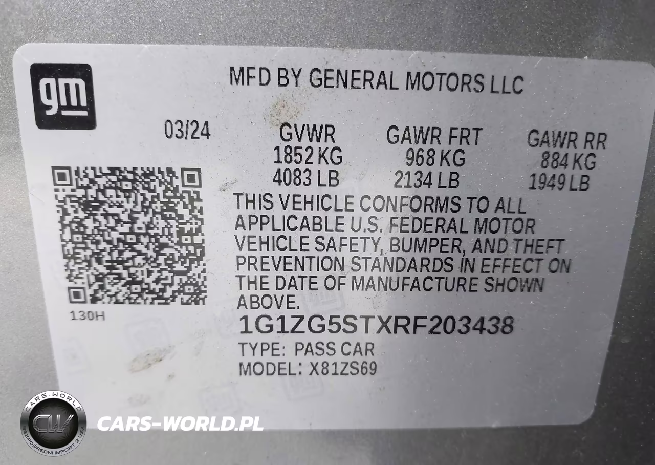 2024 Chevrolet Malibu Fwd Rs VIN:1G1ZG5STXRF203438 - 9