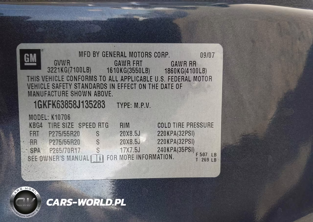 2008 GMC Yukon Denali VIN:1GKFK63858J135283 - 9