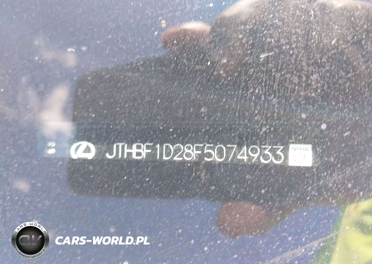 2015 Lexus Is 250 VIN:JTHBF1D28F5074933 - 9
