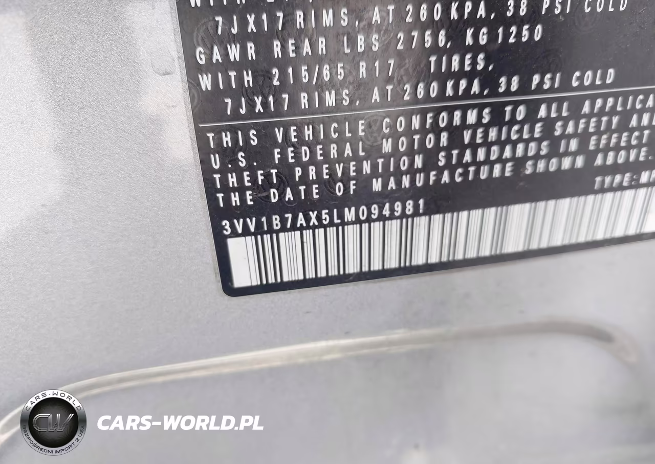 2020 Volkswagen Tiguan 2.0T S VIN:3VV1B7AX5LM094981 - 9