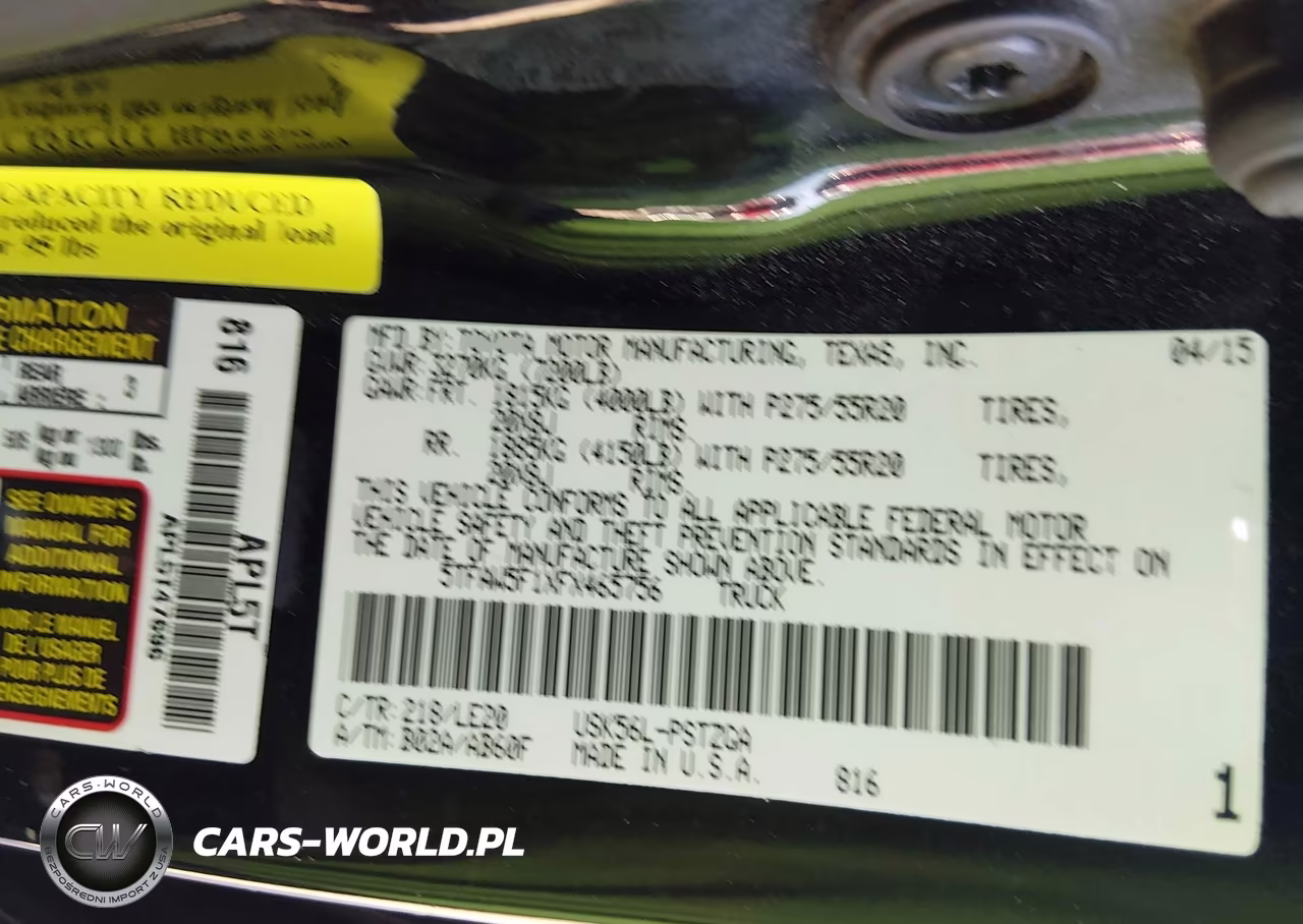 2015 Toyota Tundra Platinum 5.7L V8 VIN:5TFAW5F1XFX465756 - 9