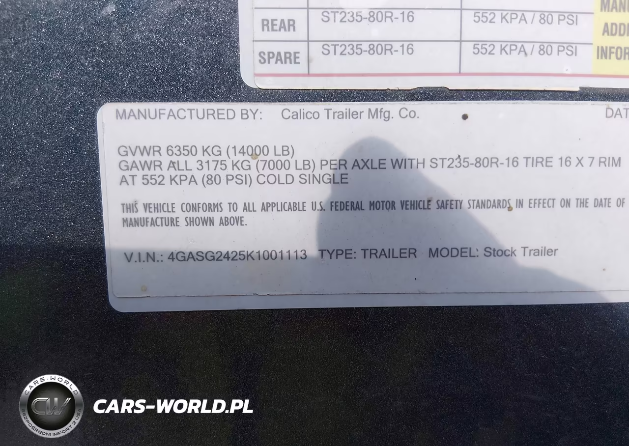 2019 Other Other VIN:4GASG2425K1001113 - 9
