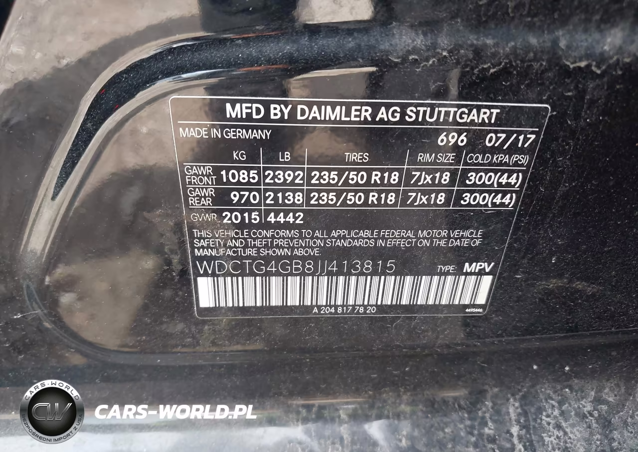 2018 Mercedes-Benz Gla Gla 250 VIN:WDCTG4GB8JJ413815 - 9
