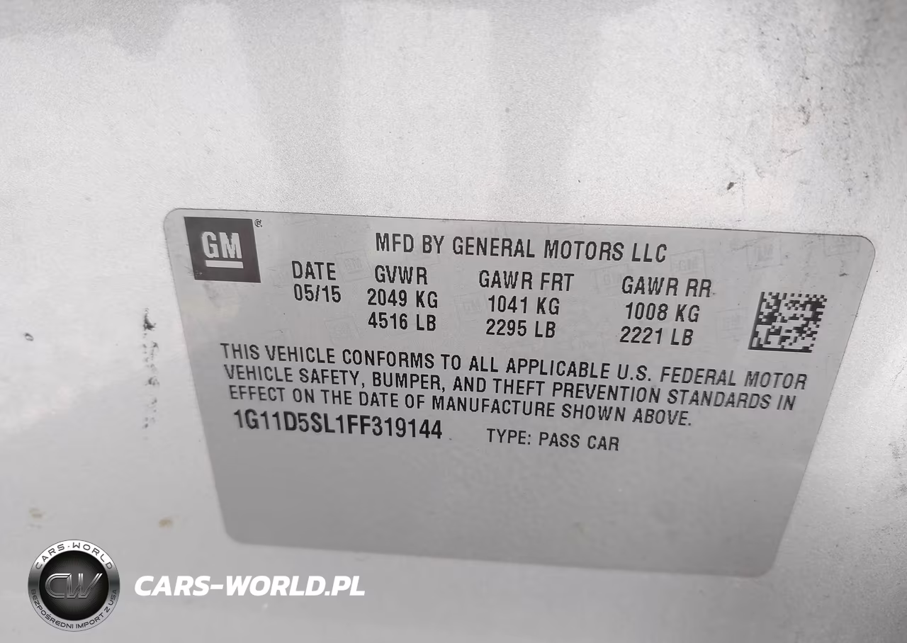 2015 Chevrolet Malibu 2Lt VIN:1G11D5SL1FF319144 - 9