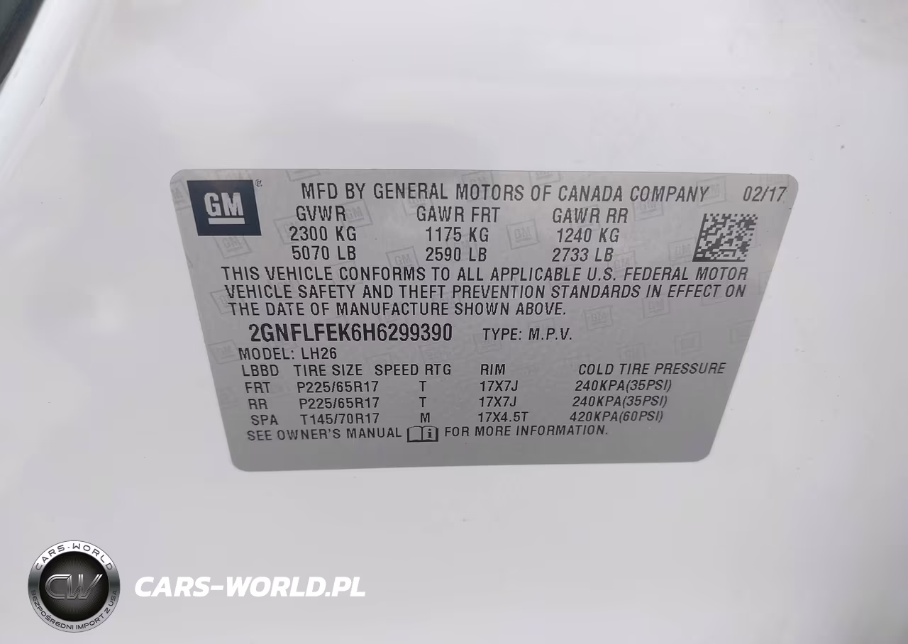 2017 Chevrolet Equinox Lt VIN:2GNFLFEK6H6299390 - 9