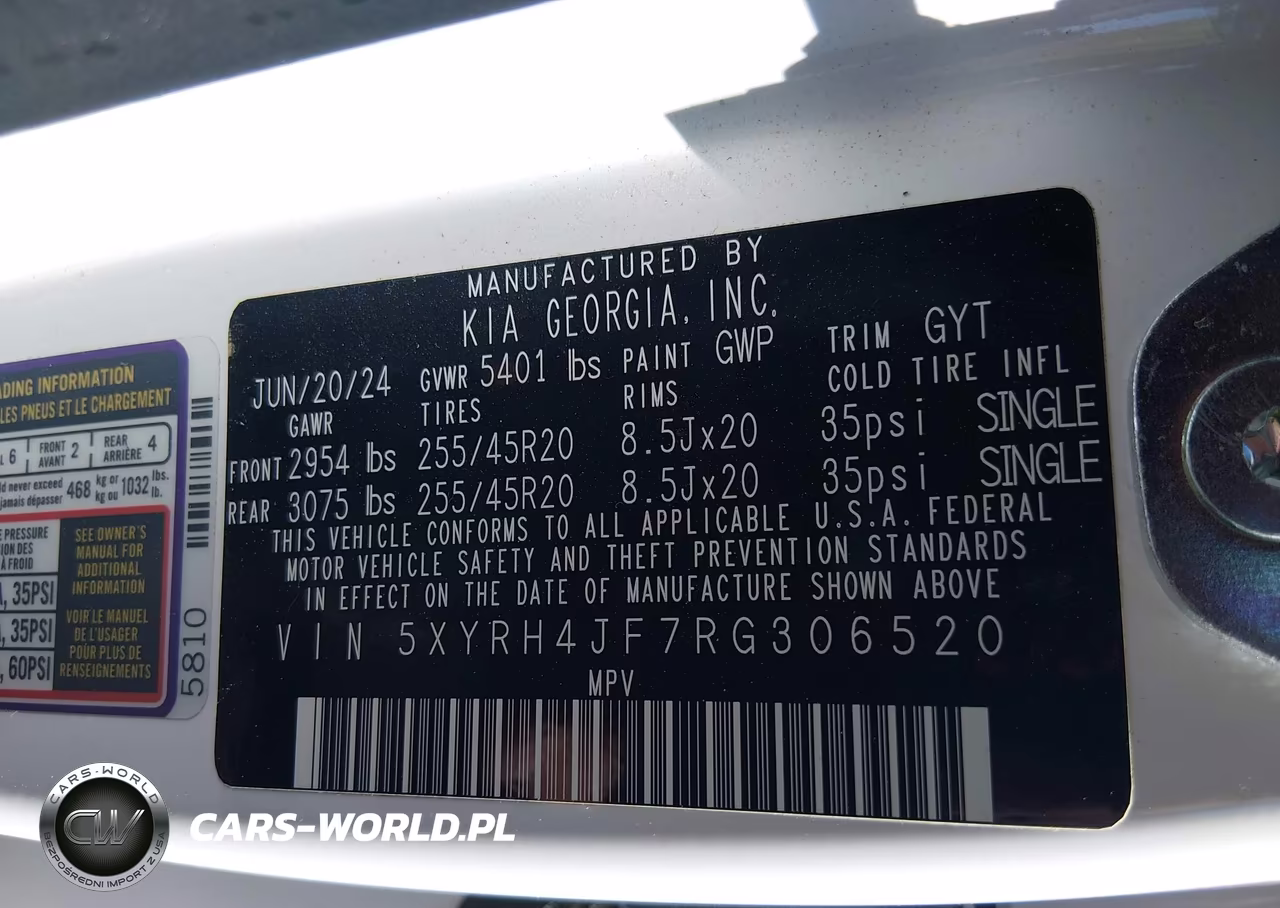 2024 Kia Sorento Ex VIN:5XYRH4JF7RG306520 - 9