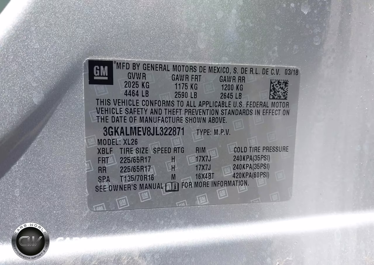 2018 GMC Terrain Sle VIN:3GKALMEV8JL322871 - 9