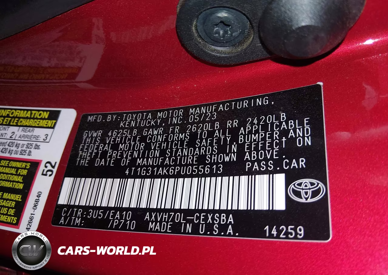 2023 Toyota Camry Se Hybrid VIN:4T1G31AK6PU055613 - 9
