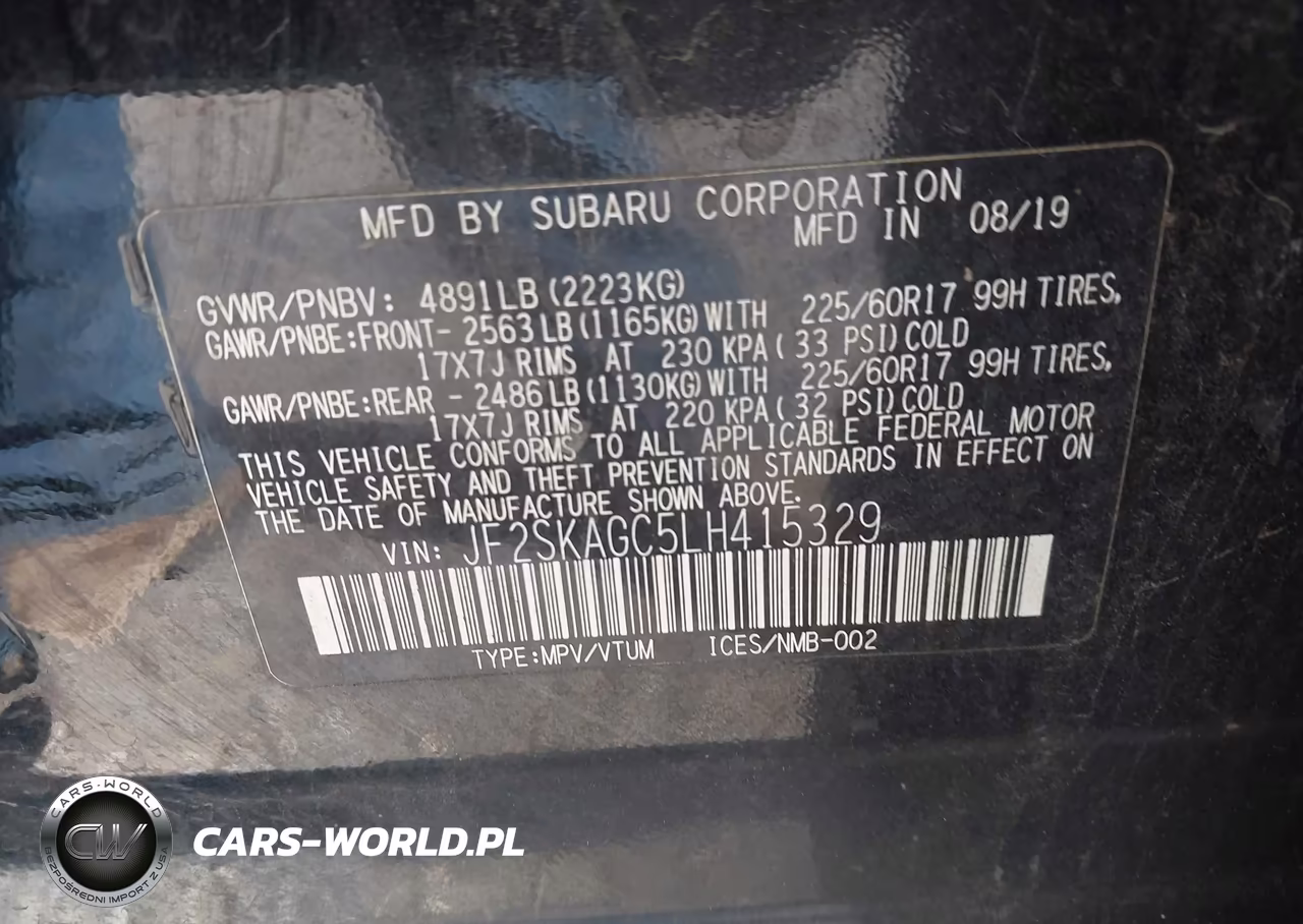 2020 Subaru Forester Premium VIN:JF2SKAGC5LH415329 - 9