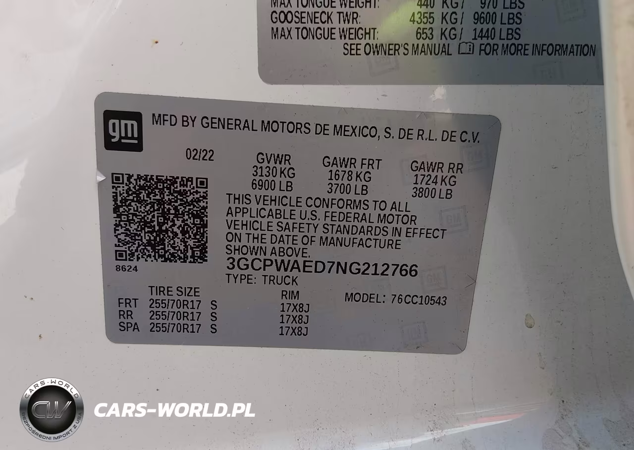 2022 Chevrolet Silverado 1500 Ltd 2Wd Short Bed Wt VIN:3GCPWAED7NG212766 - 9