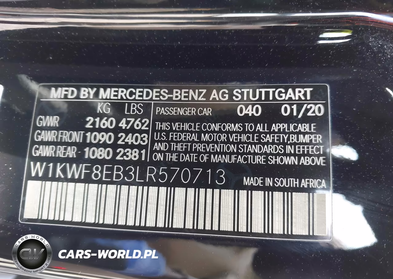 2020 Mercedes-Benz C 300 4Matic VIN:W1KWF8EB3LR570713 - 9