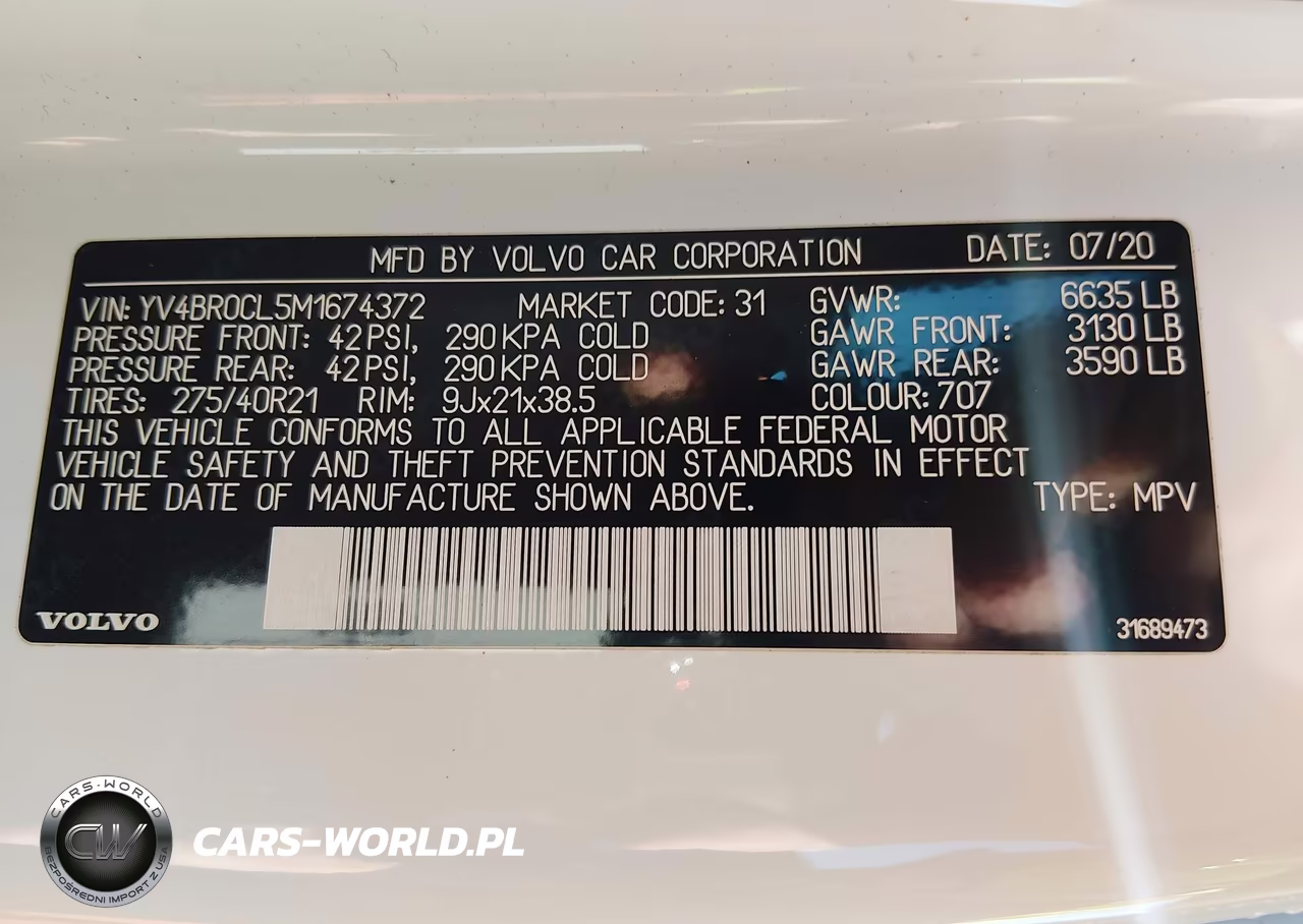 2021 Volvo Xc90 Recharge Plug-In Hybrid T8 Inscription 7 Passenger VIN:YV4BR0CL5M1674372 - 9