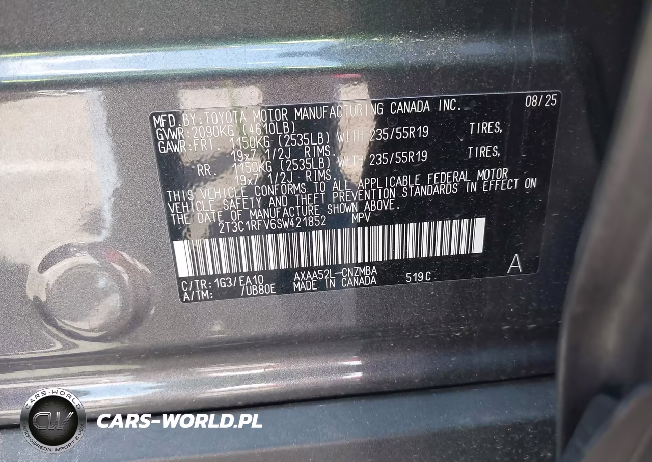 2025 Toyota Rav4 Xle Premium VIN:2T3C1RFV6SW421852 - 9