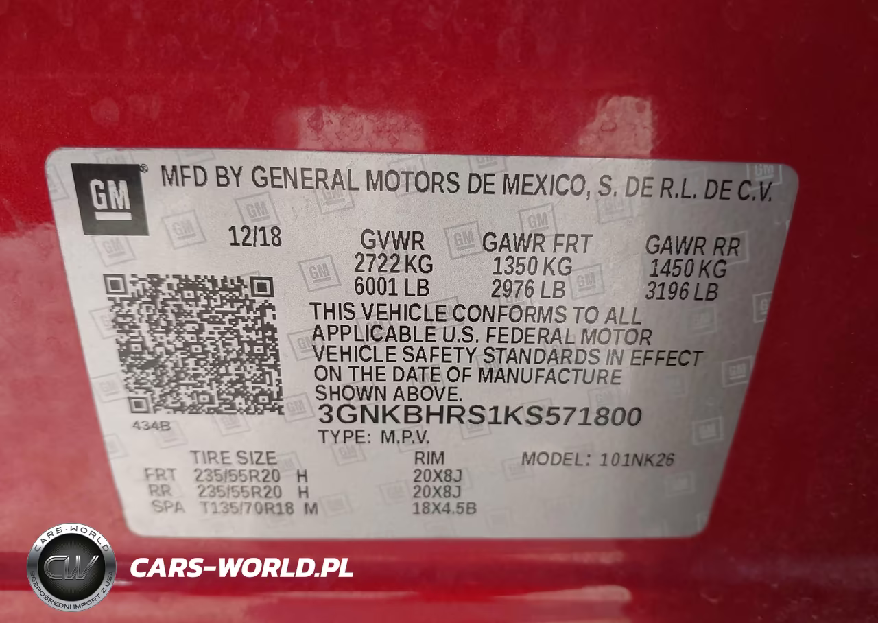 2019 Chevrolet Blazer VIN:3GNKBHRS1KS571800 - 8
