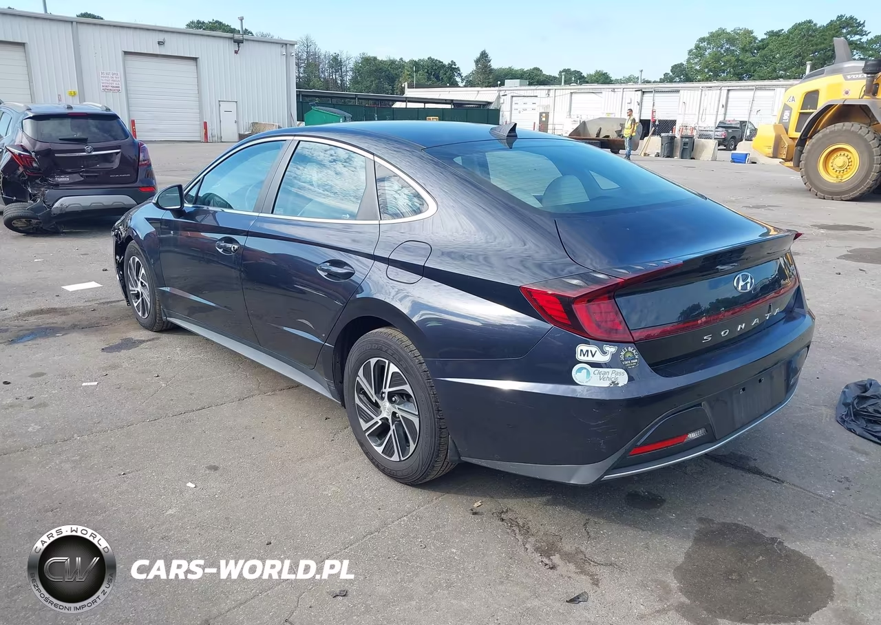 2020 Hyundai Sonata Hybrid Blue VIN:KMHL24JJ5LA009616 - 3