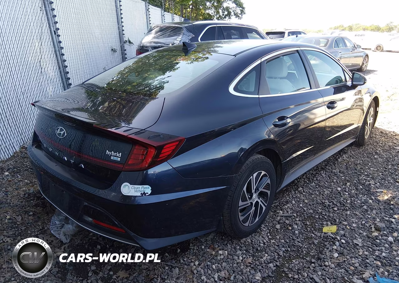 2020 Hyundai Sonata Hybrid Blue VIN:KMHL24JJ5LA009616 - 4