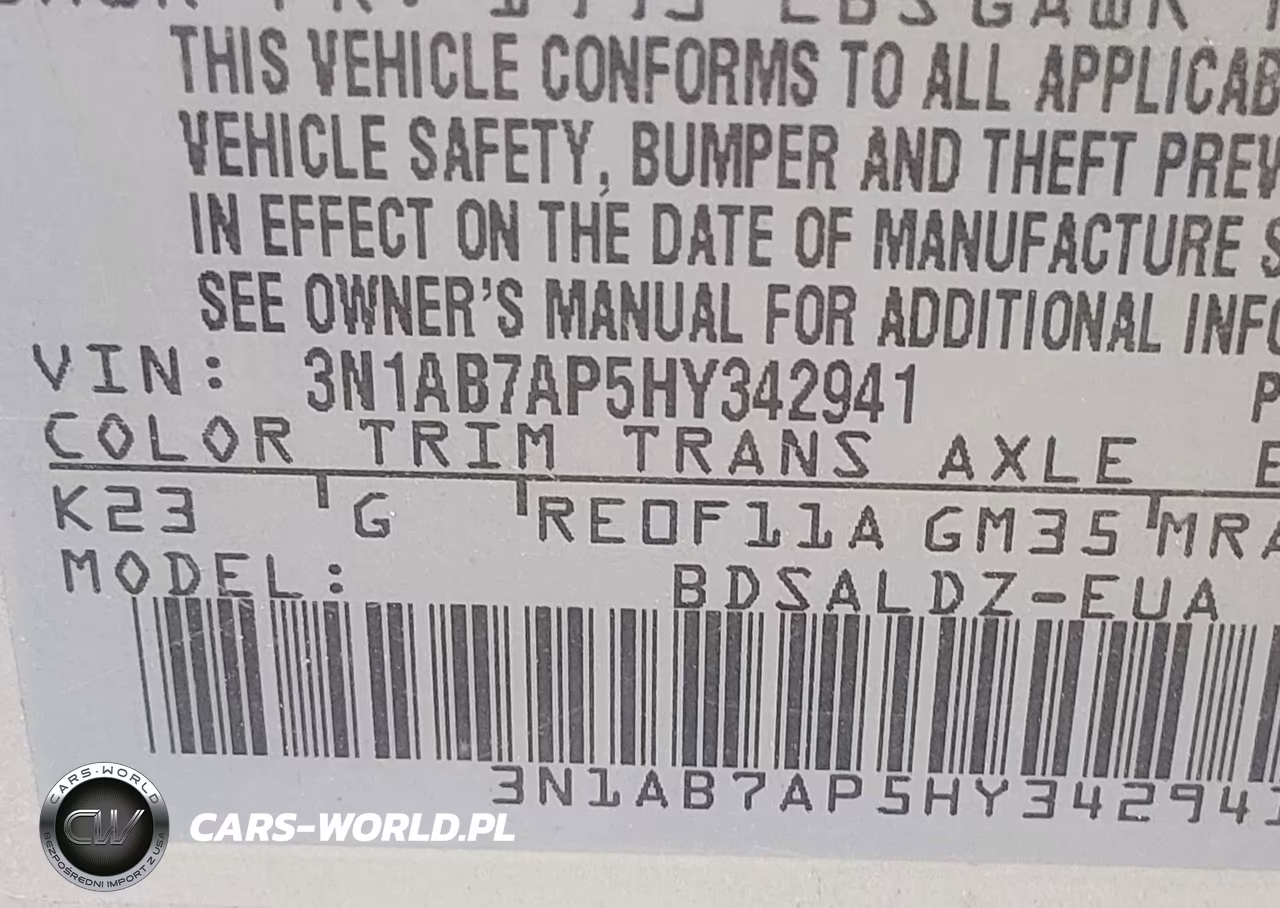 2017 Nissan Sentra Sv VIN:3N1AB7AP5HY342941 - 9