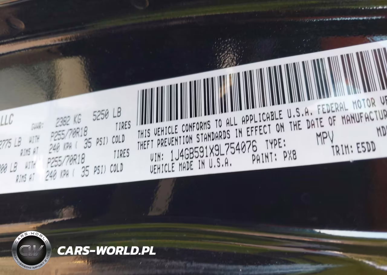 2009 Jeep Wrangler Unlimited Sahara VIN:1J4GB591X9L754076 - 9