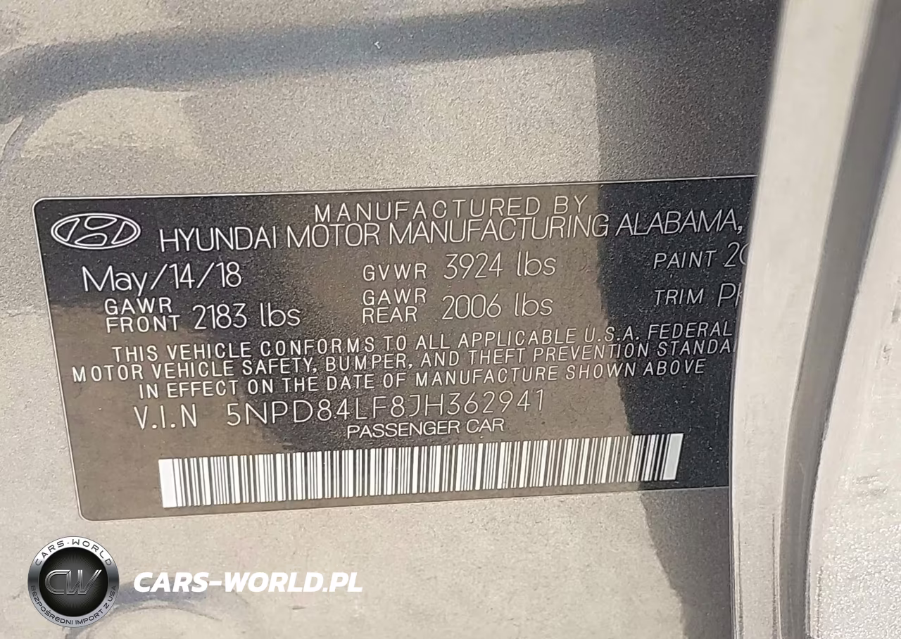 2018 Hyundai Elantra Sel VIN:5NPD84LF8JH362941 - 9