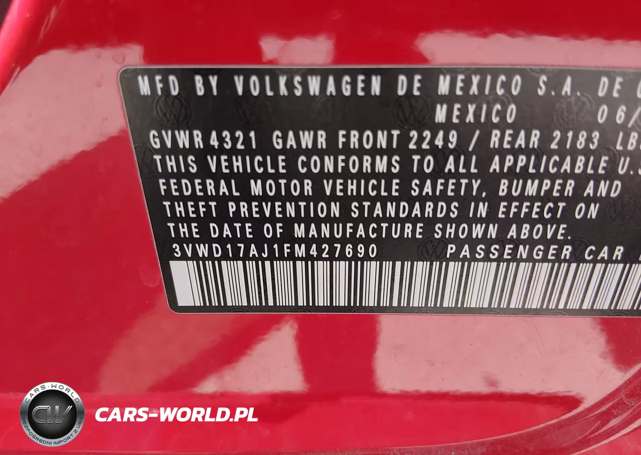 2015 Volkswagen Jetta 1.8T Sport VIN:3VWD17AJ1FM427690 - 9