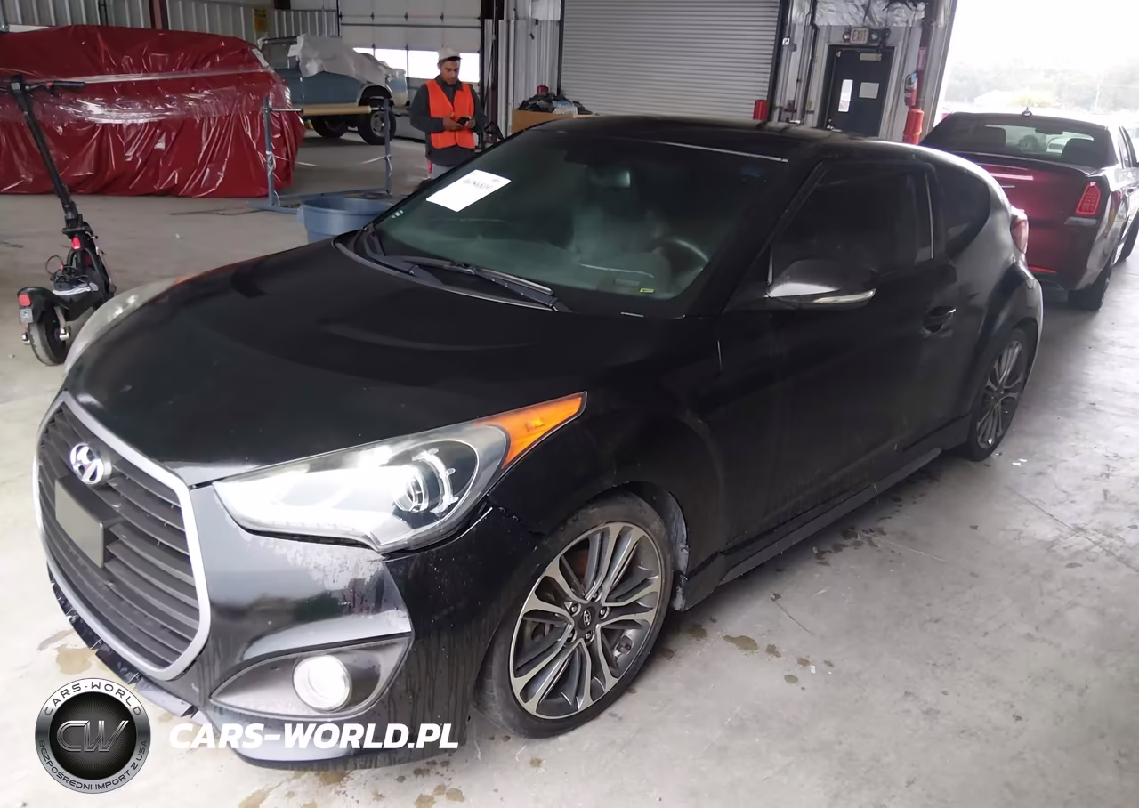 2016 Hyundai Veloster Turbo VIN:KMHTC6AE2GU281251 - 2