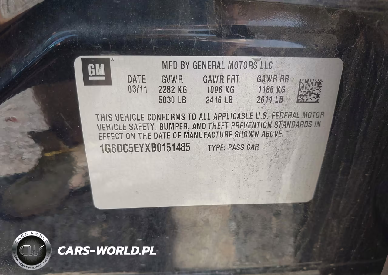 2011 Cadillac Cts VIN:1G6DC5EYXB0151485 - 9