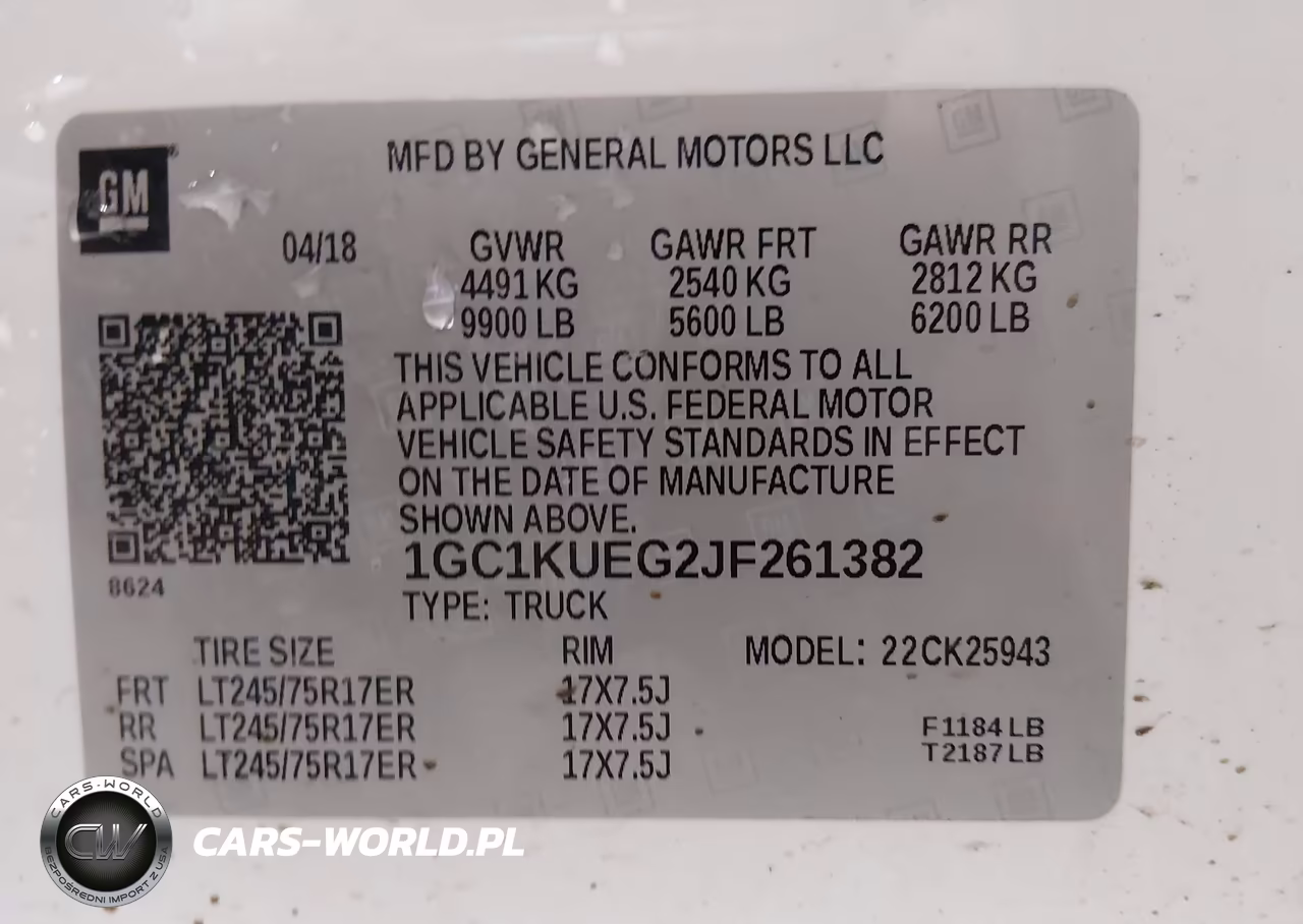 2018 Chevrolet Silverado 2500Hd Wt VIN:1GC1KUEG2JF261382 - 9