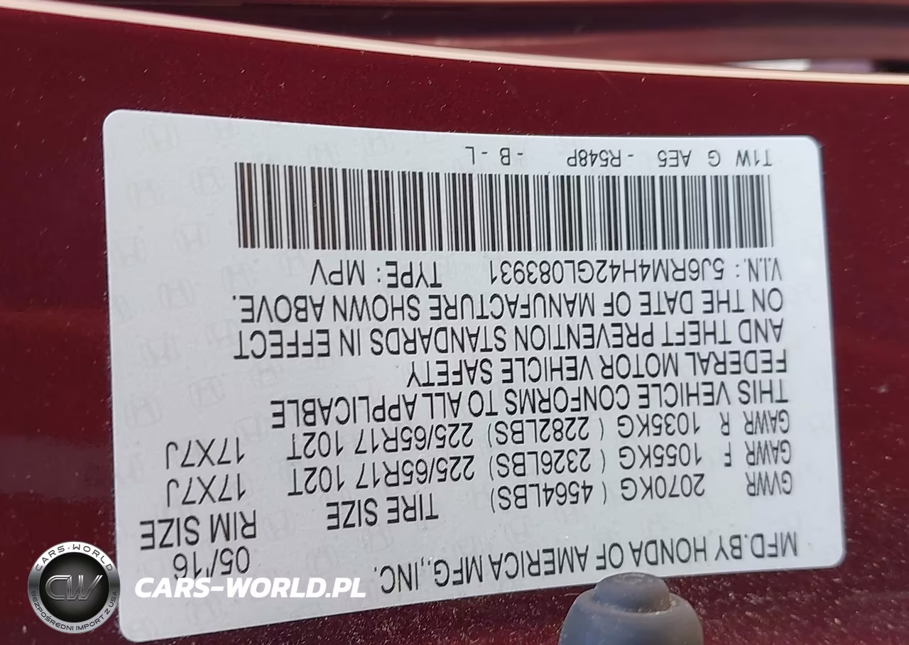 2016 Honda Cr-V Se VIN:5J6RM4H42GL083931 - 9
