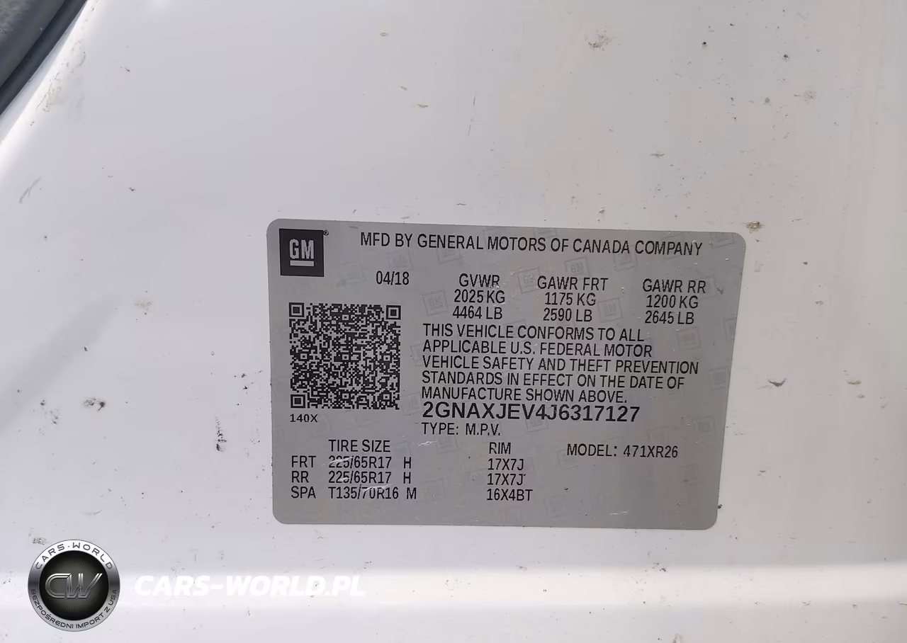 2018 Chevrolet Equinox Lt VIN:2GNAXJEV4J6317127 - 9