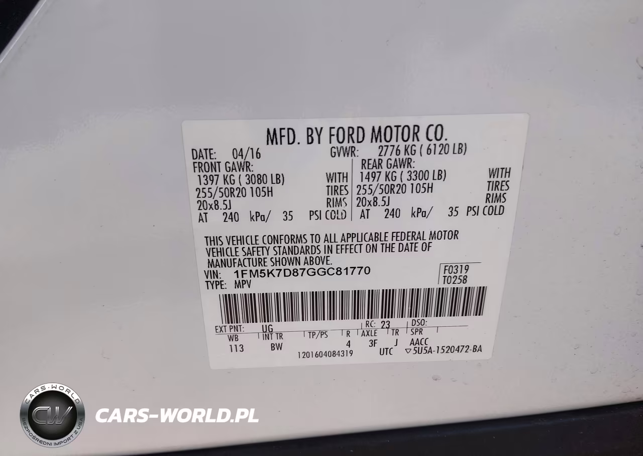2016 Ford Explorer Xlt VIN:1FM5K7D87GGC81770 - 9