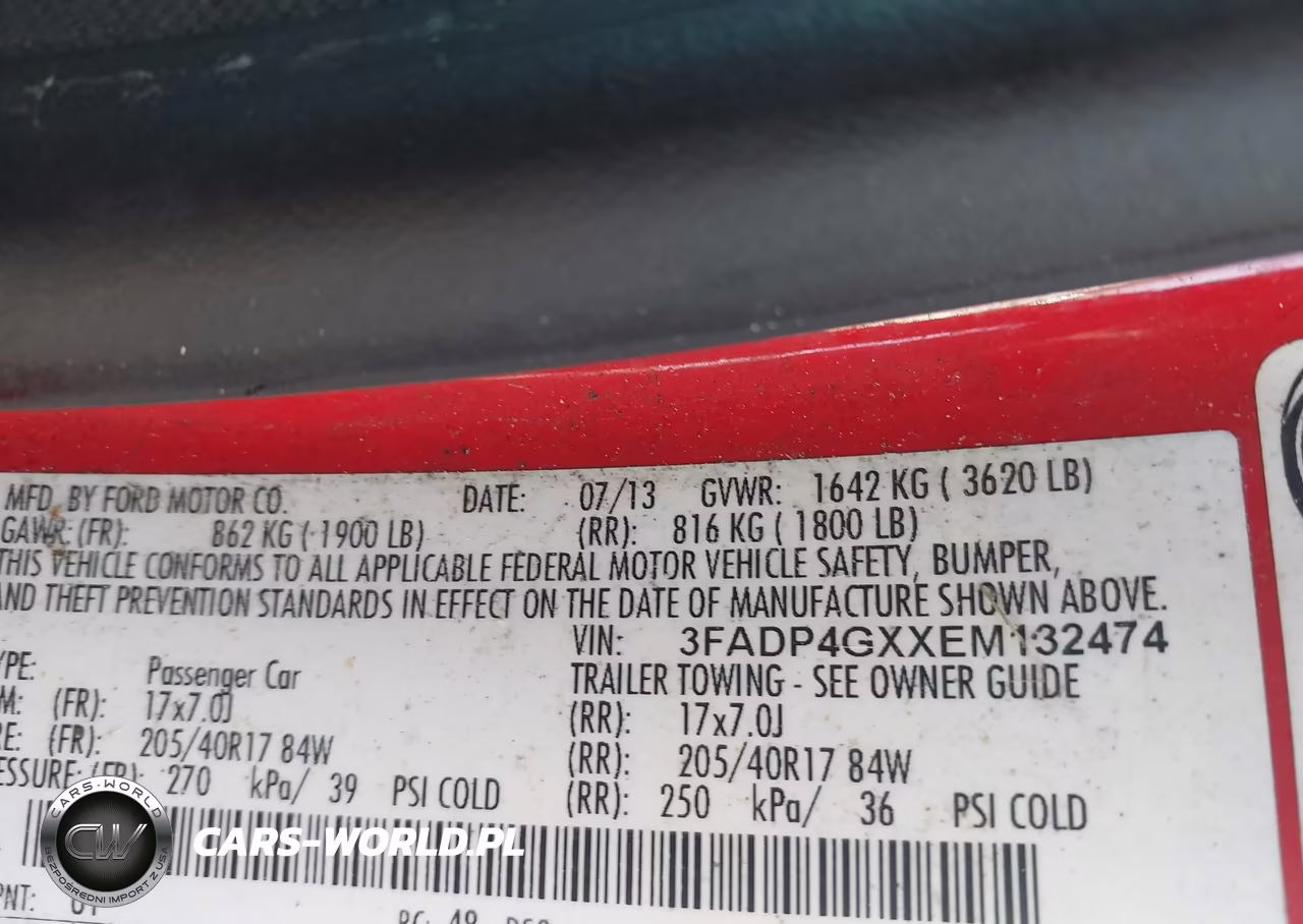 2014 Ford Fiesta St VIN:3FADP4GXXEM132474 - 9