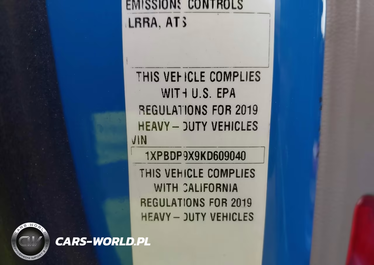 2019 Peterbilt 579 VIN:1XPBDP9X9KD609040 - 9