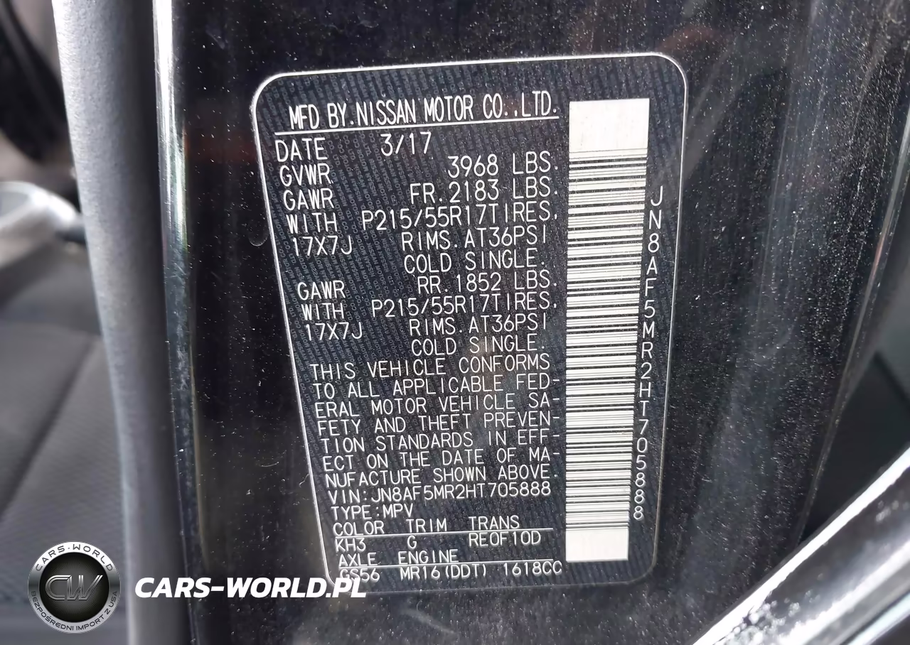 2017 Nissan Juke S VIN:JN8AF5MR2HT705888 - 9