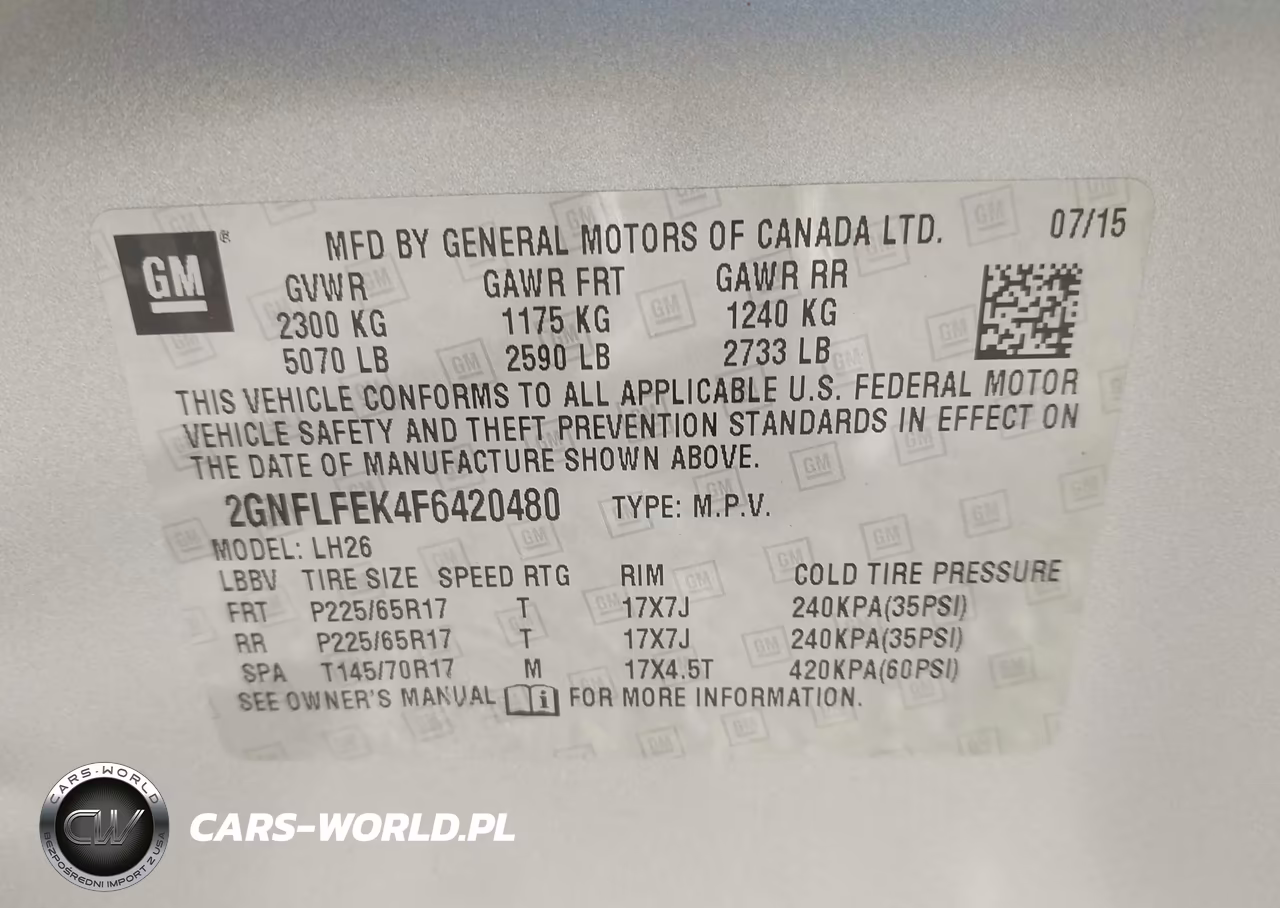 2015 Chevrolet Equinox 1Lt VIN:2GNFLFEK4F6420480 - 9