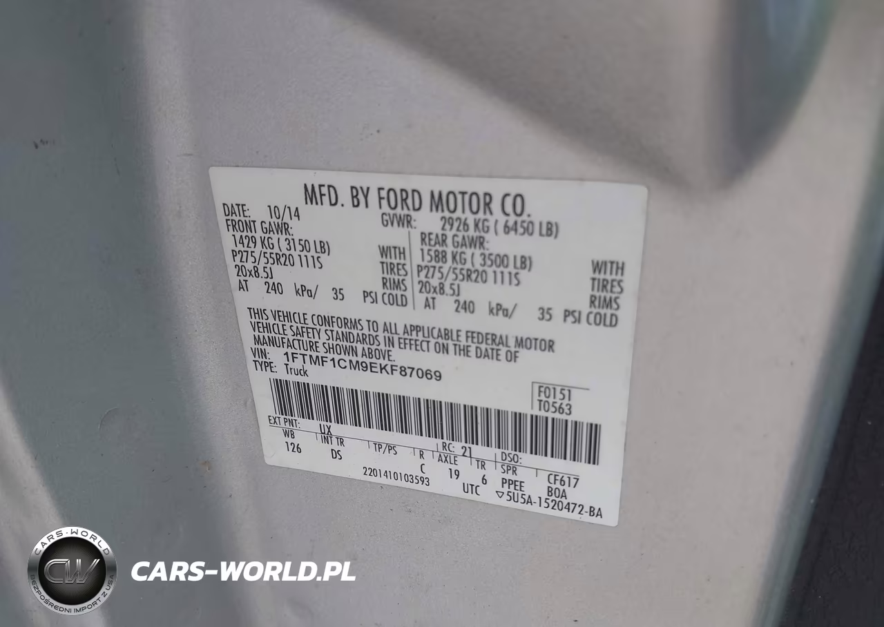 2014 Ford F-150 Stx VIN:1FTMF1CM9EKF87069 - 9