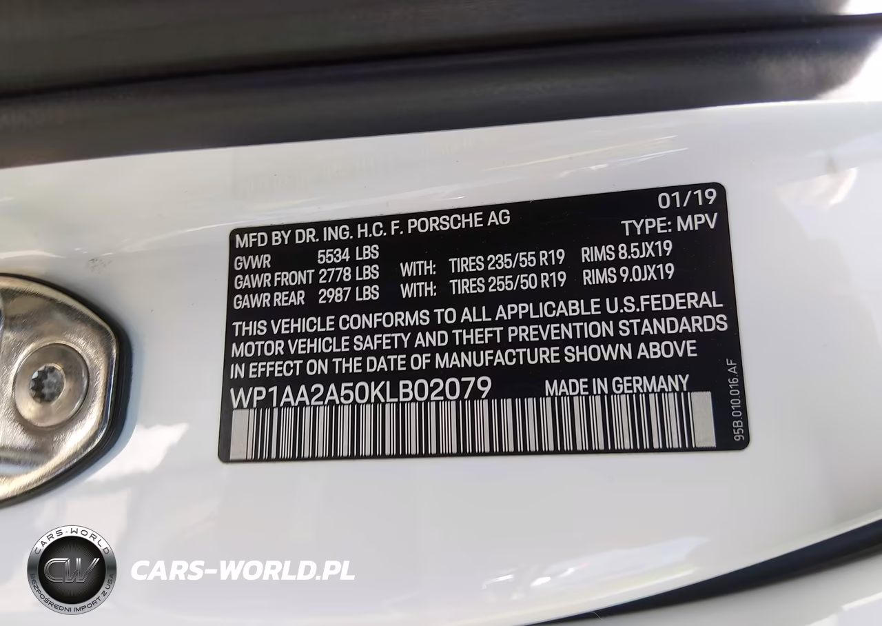 2019 Porsche Macan VIN:WP1AA2A50KLB02079 - 9