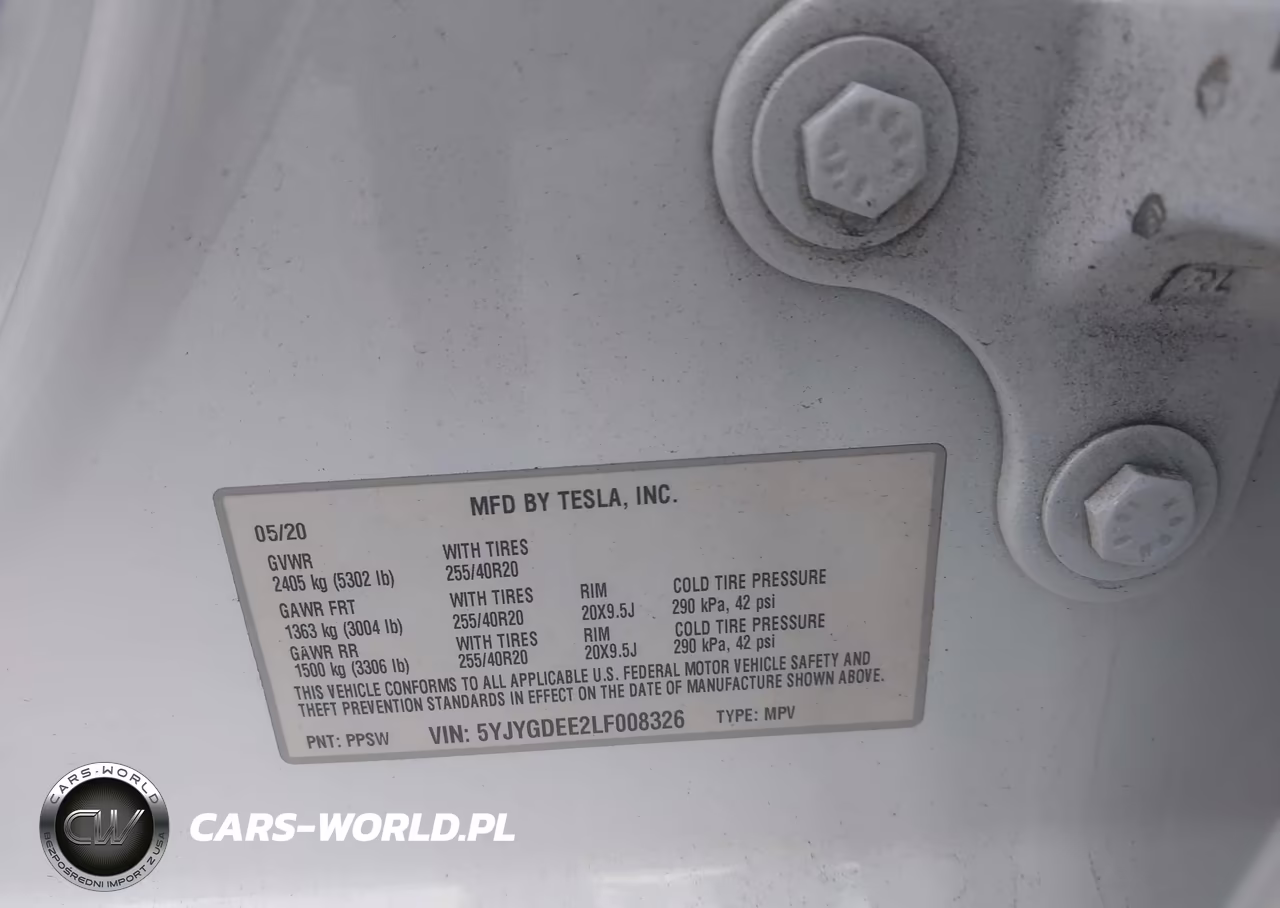 2020 Tesla Model Y Long Range Dual Motor All-Wheel Drive VIN:5YJYGDEE2LF008326 - 9